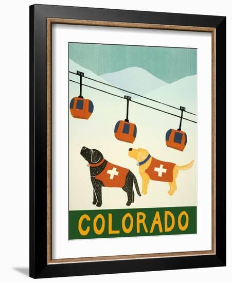 Colorado Ski Patrol-Stephen Huneck-Framed Giclee Print