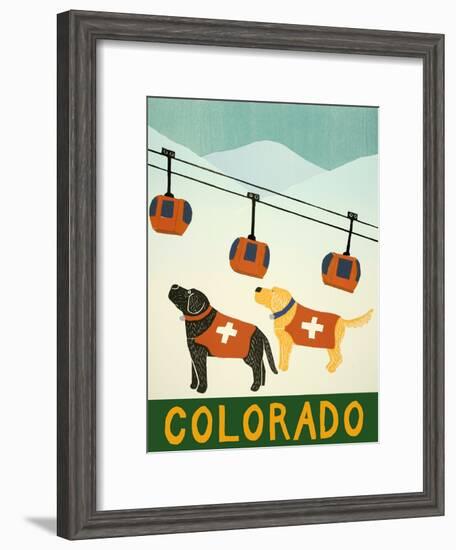 Colorado Ski Patrol-Stephen Huneck-Framed Giclee Print
