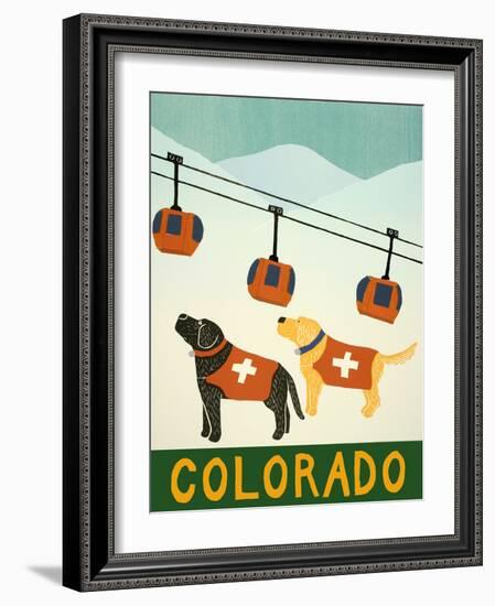 Colorado Ski Patrol-Stephen Huneck-Framed Giclee Print