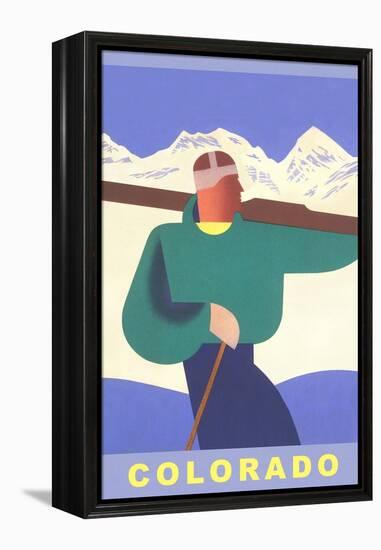 Colorado Ski-null-Framed Stretched Canvas