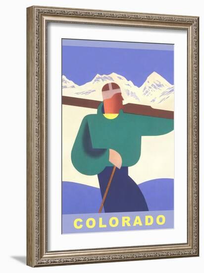 Colorado Ski-null-Framed Art Print