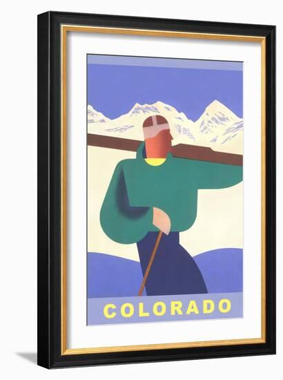 Colorado Ski-null-Framed Art Print