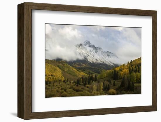 Colorado, Sneffels Range. Clouds over Mountain Landscape at Sunset-Don Grall-Framed Photographic Print