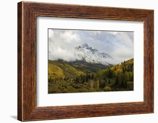 Colorado, Sneffels Range. Clouds over Mountain Landscape at Sunset-Don Grall-Framed Photographic Print