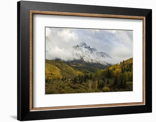 Colorado, Sneffels Range. Clouds over Mountain Landscape at Sunset-Don Grall-Framed Photographic Print