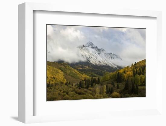 Colorado, Sneffels Range. Clouds over Mountain Landscape at Sunset-Don Grall-Framed Photographic Print