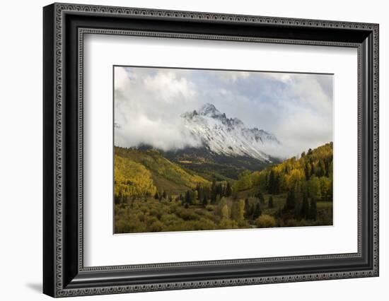 Colorado, Sneffels Range. Clouds over Mountain Landscape at Sunset-Don Grall-Framed Photographic Print