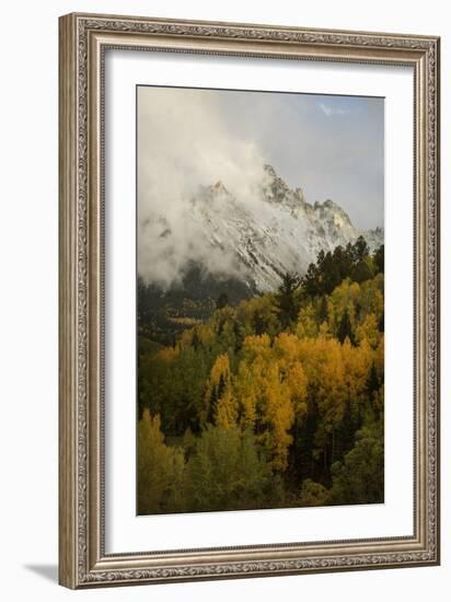 Colorado, Sneffels Range. Clouds over Mountain Landscape at Sunset-Don Grall-Framed Photographic Print