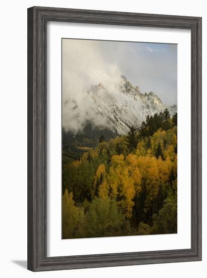 Colorado, Sneffels Range. Clouds over Mountain Landscape at Sunset-Don Grall-Framed Photographic Print