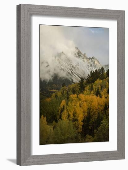 Colorado, Sneffels Range. Clouds over Mountain Landscape at Sunset-Don Grall-Framed Photographic Print