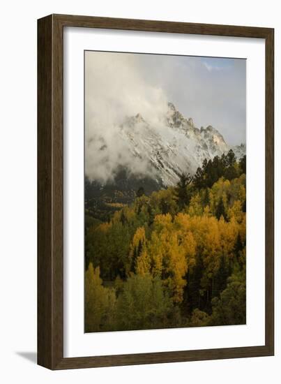 Colorado, Sneffels Range. Clouds over Mountain Landscape at Sunset-Don Grall-Framed Photographic Print