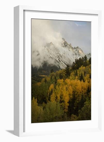 Colorado, Sneffels Range. Clouds over Mountain Landscape at Sunset-Don Grall-Framed Photographic Print