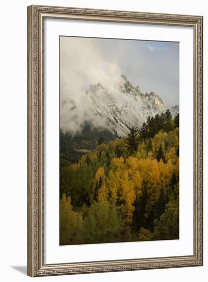 Colorado, Sneffels Range. Clouds over Mountain Landscape at Sunset-Don Grall-Framed Photographic Print