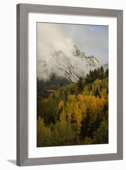 Colorado, Sneffels Range. Clouds over Mountain Landscape at Sunset-Don Grall-Framed Photographic Print