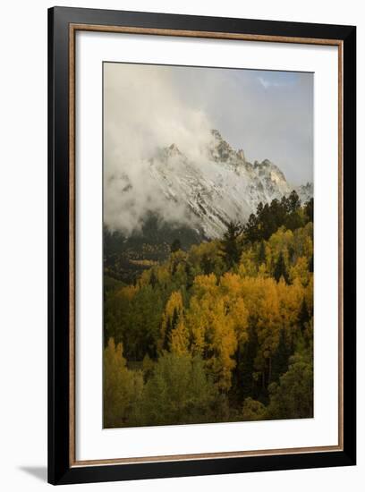 Colorado, Sneffels Range. Clouds over Mountain Landscape at Sunset-Don Grall-Framed Photographic Print