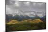 Colorado, Sneffels Range. Morning Snow Clouds over Mountain Landscape-Don Grall-Mounted Photographic Print