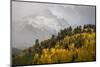 Colorado, Sneffels Range. Snow Clouds over Mt Sneffels at Sunset-Don Grall-Mounted Photographic Print