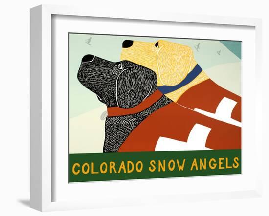 Colorado Snow Angels-Stephen Huneck-Framed Giclee Print