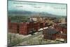Colorado Springs, Colorado - Aerial View of Town, Alamo and Antlers Hotels-Lantern Press-Mounted Art Print