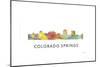 Colorado Springs Colorado Skyline-Marlene Watson-Mounted Giclee Print