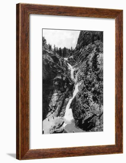 Colorado Springs, Colorado - View of Seven Falls in the South Cheyenne Canyon, c.1951-Lantern Press-Framed Art Print