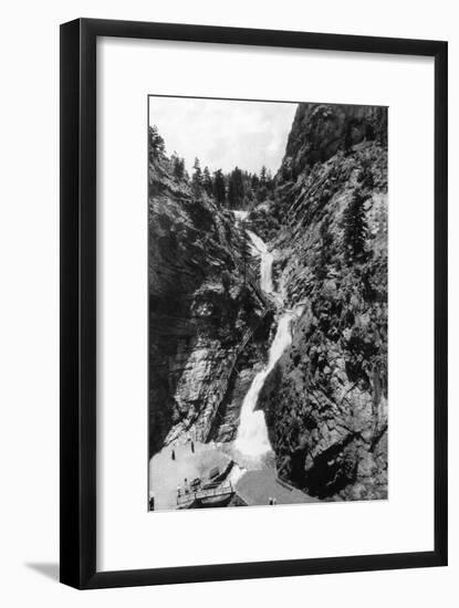 Colorado Springs, Colorado - View of Seven Falls in the South Cheyenne Canyon, c.1951-Lantern Press-Framed Art Print