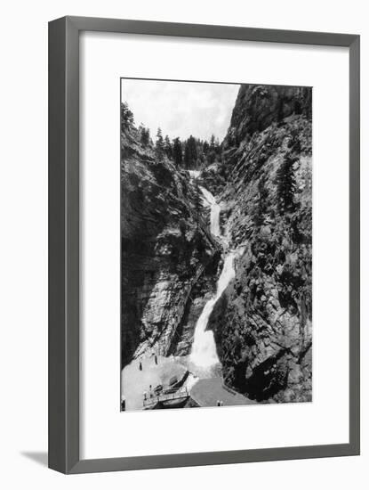 Colorado Springs, Colorado - View of Seven Falls in the South Cheyenne Canyon, c.1951-Lantern Press-Framed Art Print