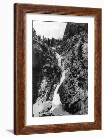 Colorado Springs, Colorado - View of Seven Falls in the South Cheyenne Canyon, c.1951-Lantern Press-Framed Art Print