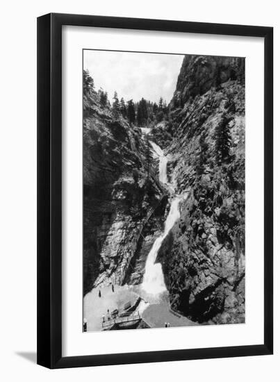 Colorado Springs, Colorado - View of Seven Falls in the South Cheyenne Canyon, c.1951-Lantern Press-Framed Art Print