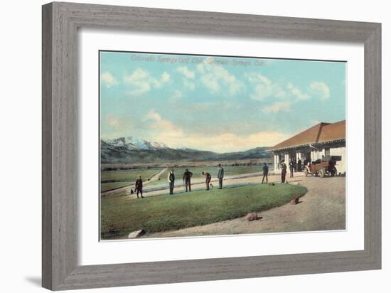 Colorado Springs Golf Course-null-Framed Art Print