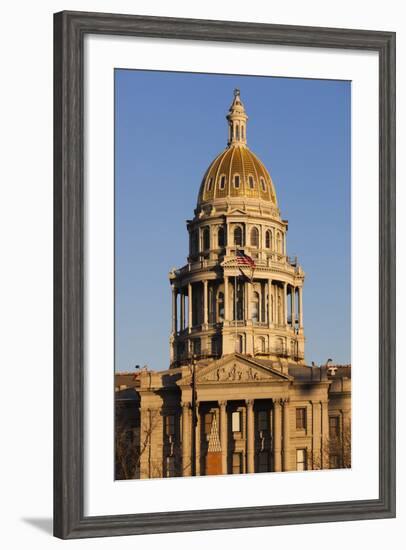 Colorado State Capitol Building, Denver, Colorado, USA-Walter Bibikow-Framed Photographic Print