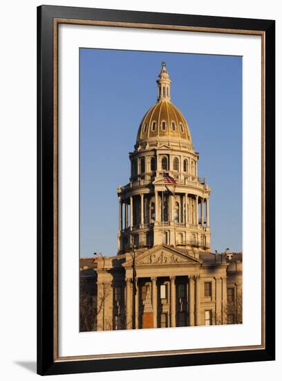 Colorado State Capitol Building, Denver, Colorado, USA-Walter Bibikow-Framed Photographic Print