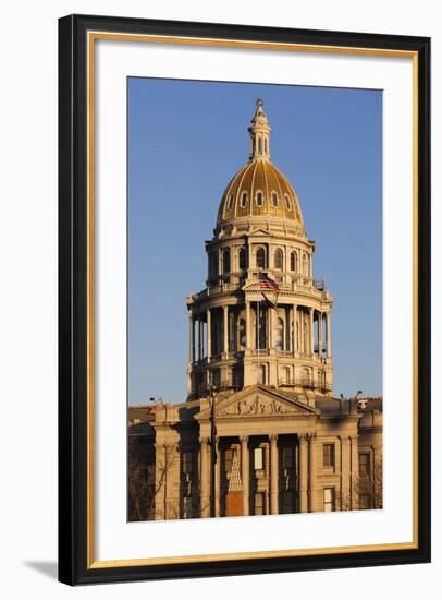 Colorado State Capitol Building, Denver, Colorado, USA-Walter Bibikow-Framed Photographic Print