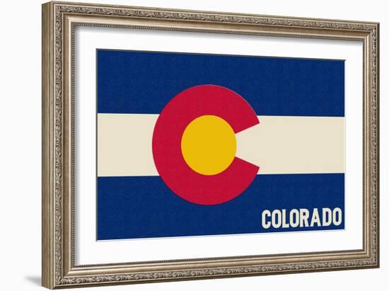 Colorado State Flag-Lantern Press-Framed Art Print