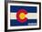 Colorado State Flag-Lantern Press-Framed Art Print