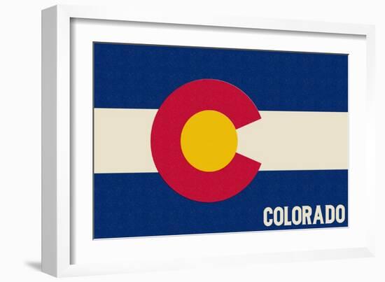 Colorado State Flag-Lantern Press-Framed Art Print