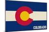 Colorado State Flag-Lantern Press-Mounted Art Print