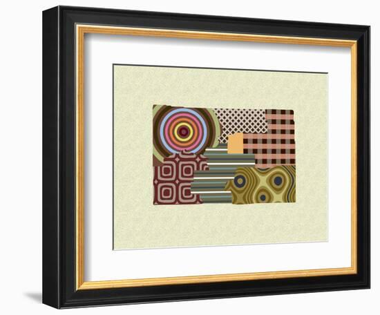 Colorado State Map-Lanre Adefioye-Framed Giclee Print