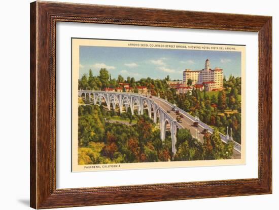 Colorado Street Bridge, Pasadena, California-null-Framed Art Print