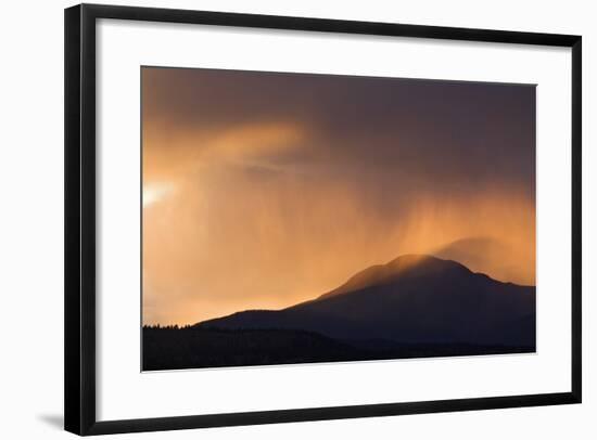 Colorado. Sunset in Stormy Rocky Mountains-Jaynes Gallery-Framed Photographic Print