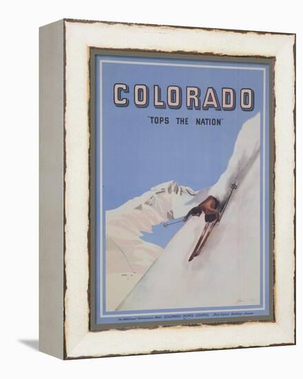 Colorado Tops the Nation Travel Poster-null-Framed Premier Image Canvas