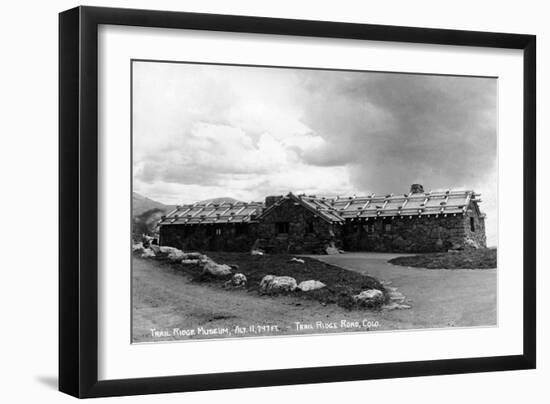 Colorado - Trail Ridge Museum Exterior-Lantern Press-Framed Art Print