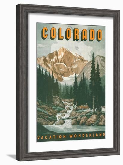 Colorado Travel Poster-null-Framed Art Print