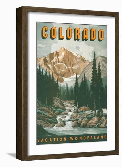 Colorado Travel Poster-null-Framed Art Print