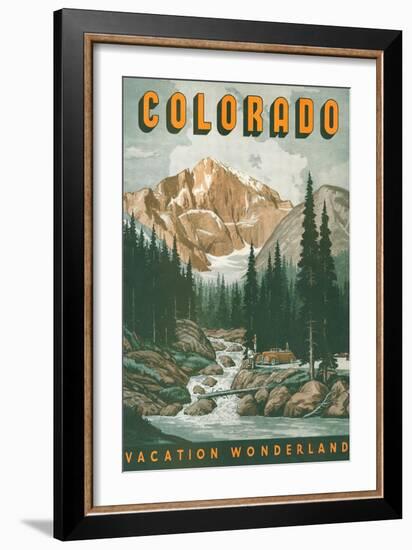 Colorado Travel Poster-null-Framed Art Print