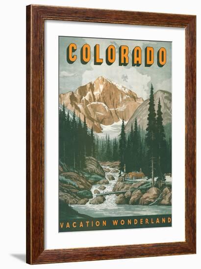 Colorado Travel Poster-null-Framed Art Print