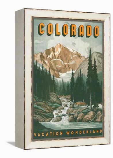 Colorado Travel Poster-null-Framed Stretched Canvas