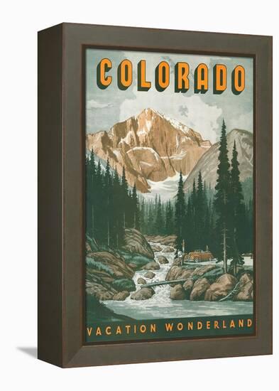 Colorado Travel Poster-null-Framed Stretched Canvas