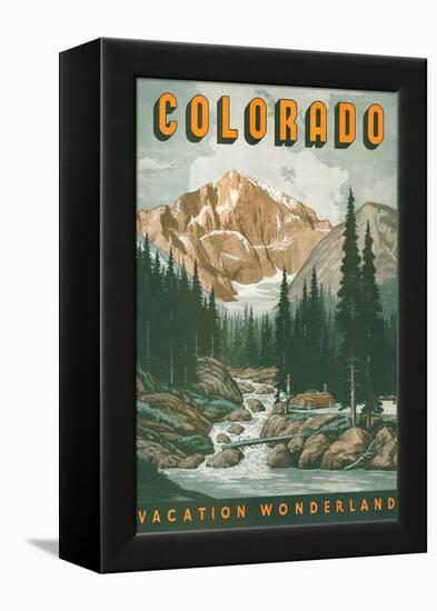 Colorado Travel Poster-null-Framed Stretched Canvas