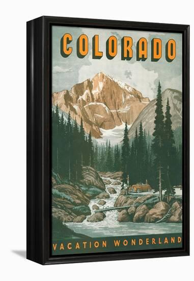 Colorado Travel Poster-null-Framed Stretched Canvas